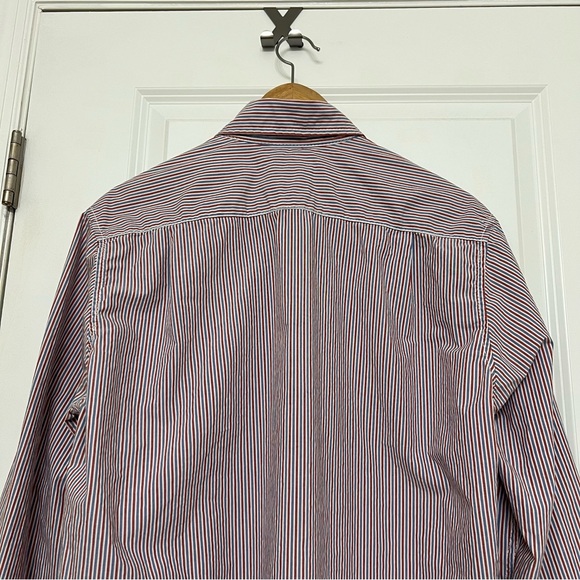 H&M L.O.O.G. Long Sleeve Button Down Stripped Shirt Men's Size Medium - Picture 4 of 8